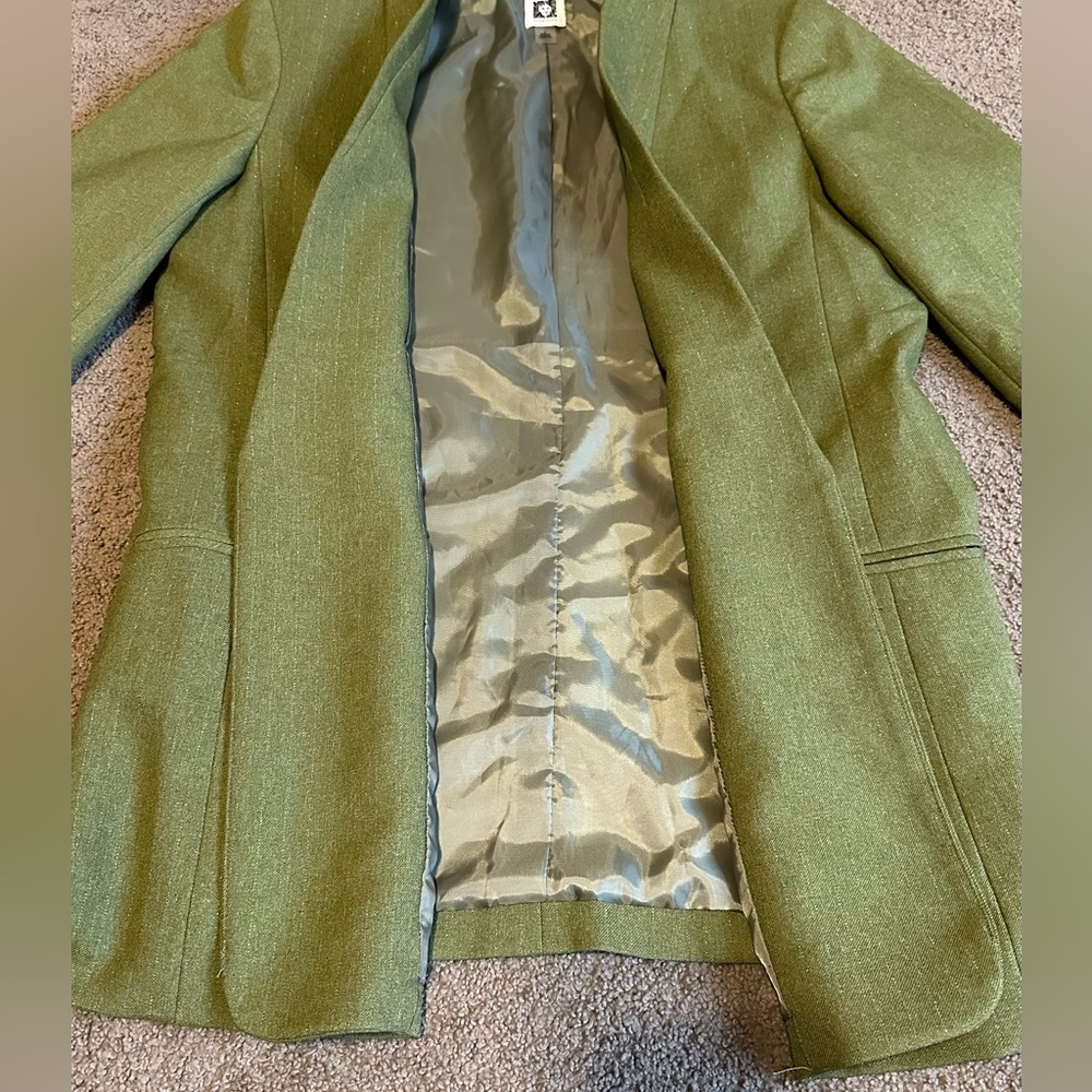 Anne Klein Green Blazer - Picture 3 of 4